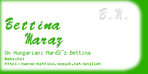 bettina maraz business card